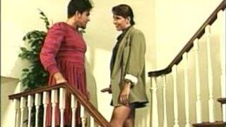 Sexy girl gets deep hammered on stairs porn video